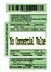 No Commercial Value