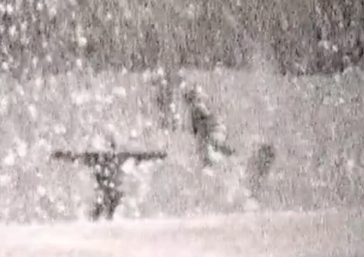 seeing snow from window